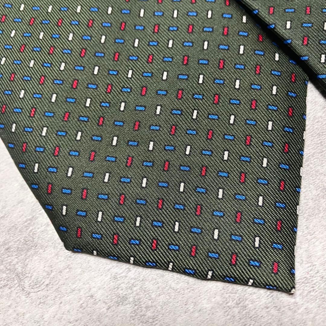 【極美品】　マリネッラ　ネクタイ　シルク　総柄　小紋柄　イタリア製　高級　ナポリ