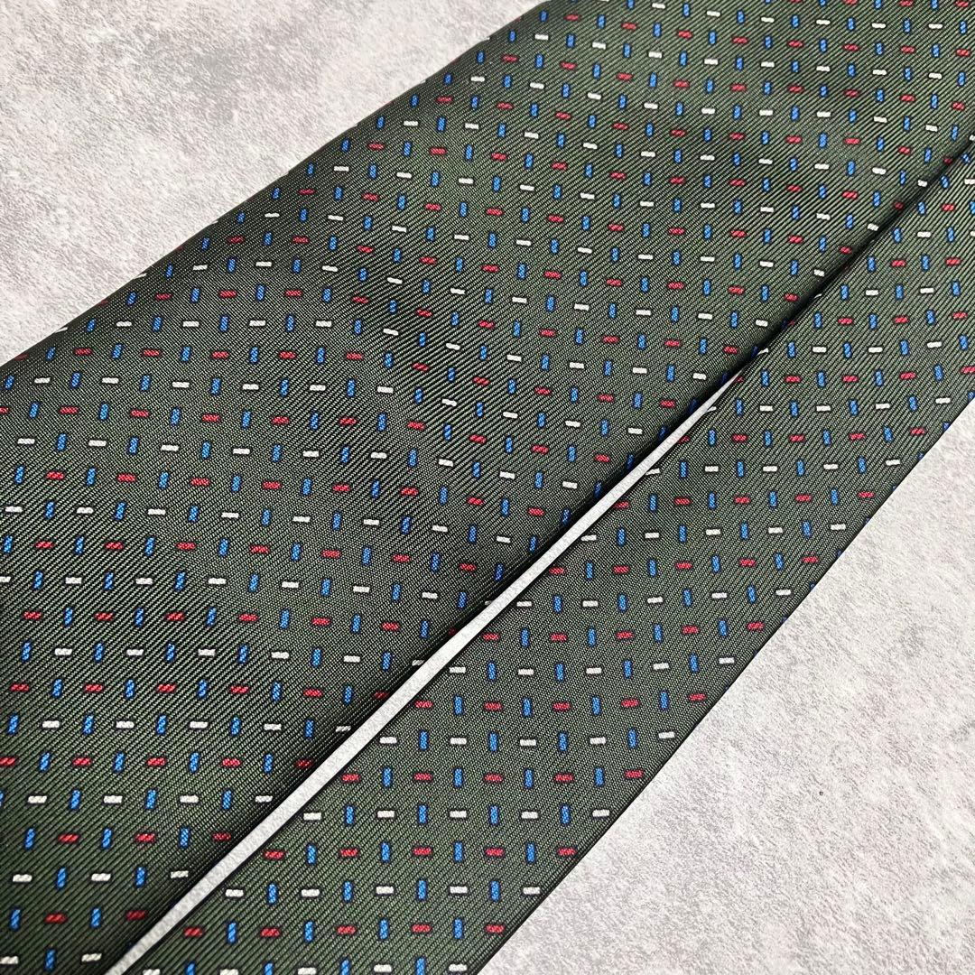 【極美品】　マリネッラ　ネクタイ　シルク　総柄　小紋柄　イタリア製　高級　ナポリ