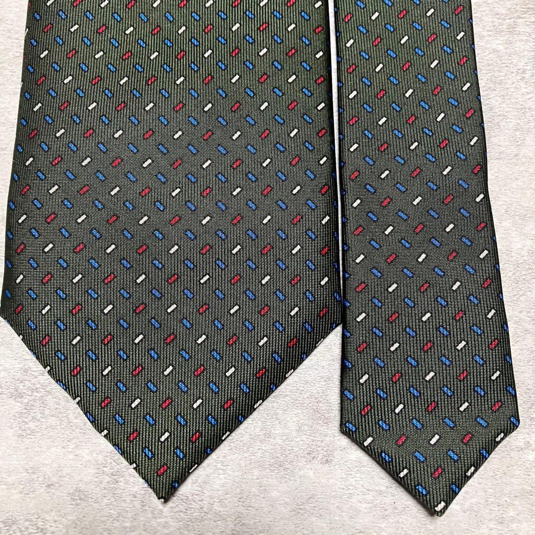 【極美品】　マリネッラ　ネクタイ　シルク　総柄　小紋柄　イタリア製　高級　ナポリ