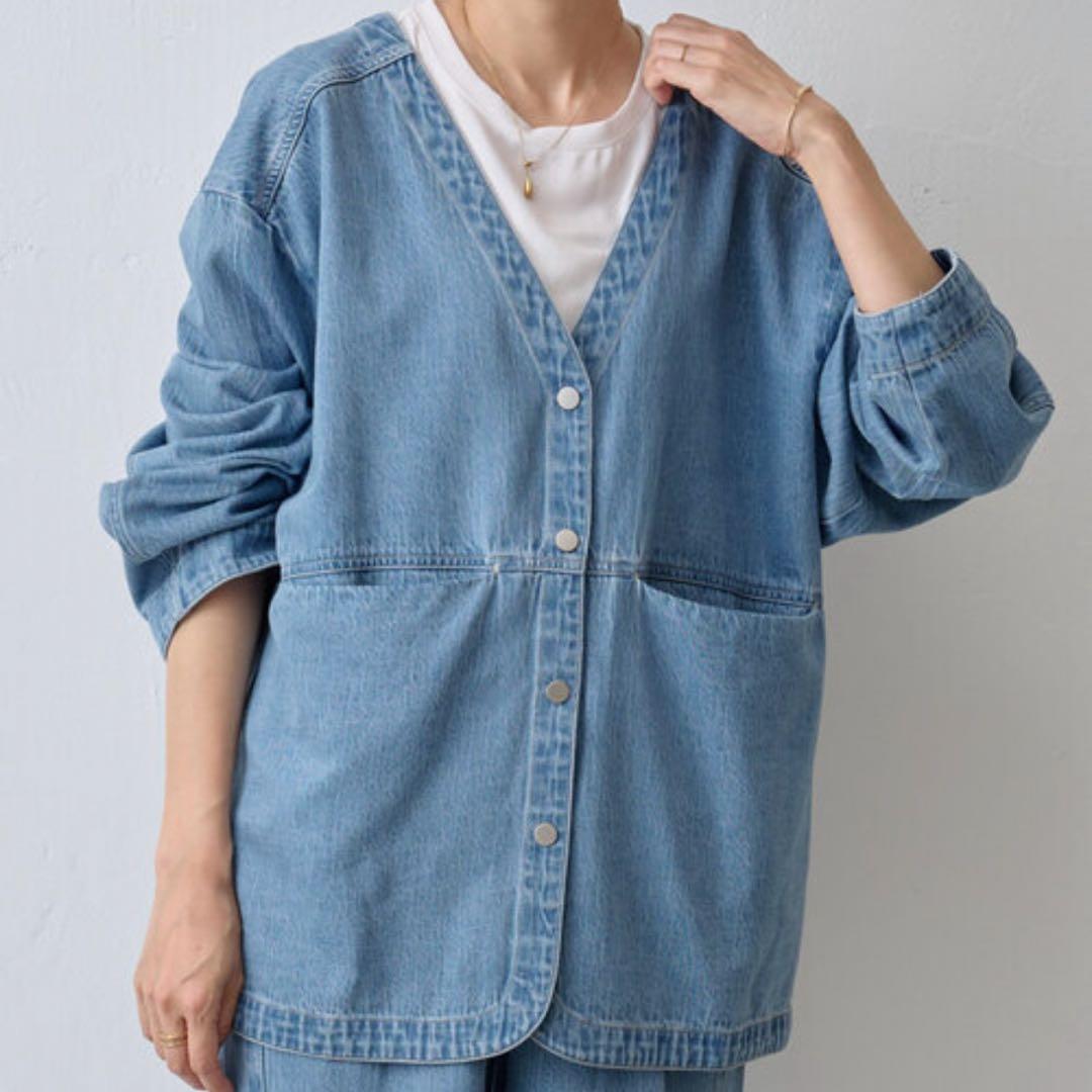 極美品＊BEARDSELY 【FLIPIER】　デニム　ハオリ　ジャケット