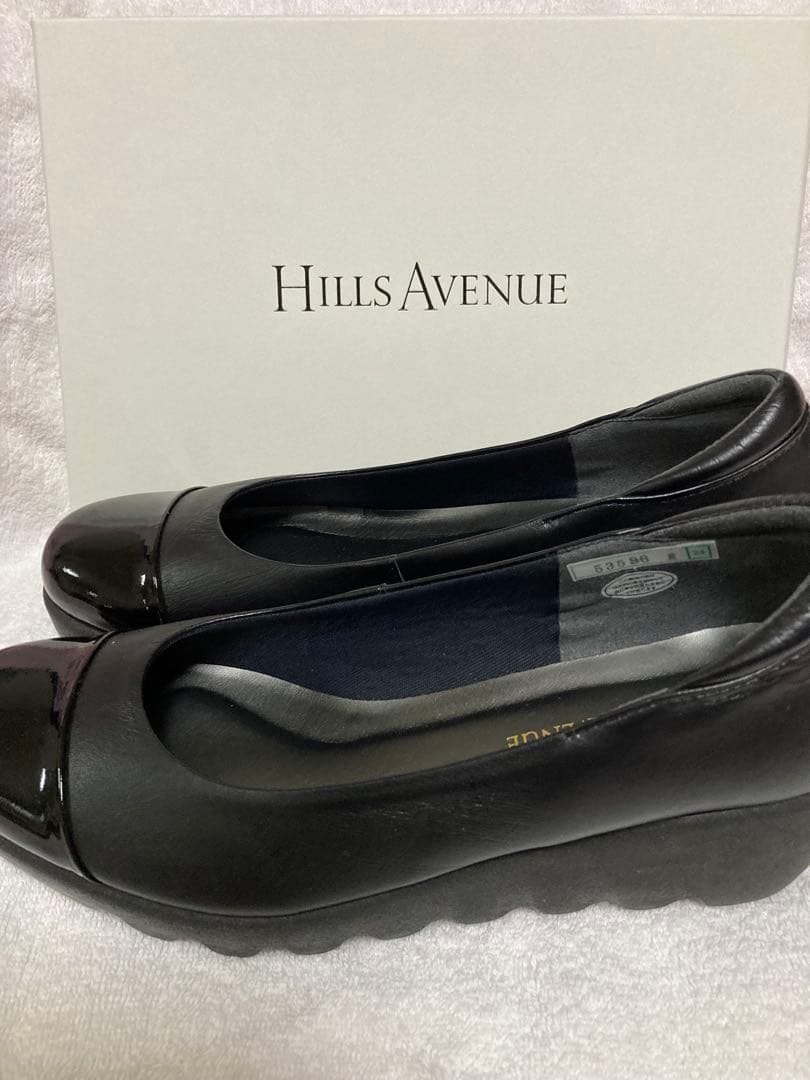 HILLS AVENUE ブラック フラットシューズ 24.0cm