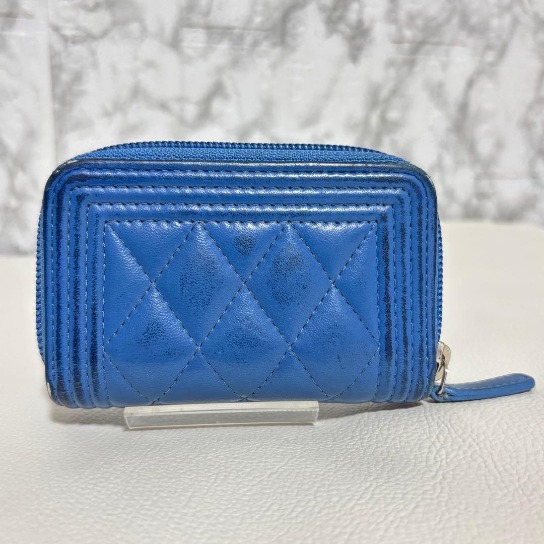 CHANEL ボーイシャネル ミディアム ウォレット ラウンドファスナー財布