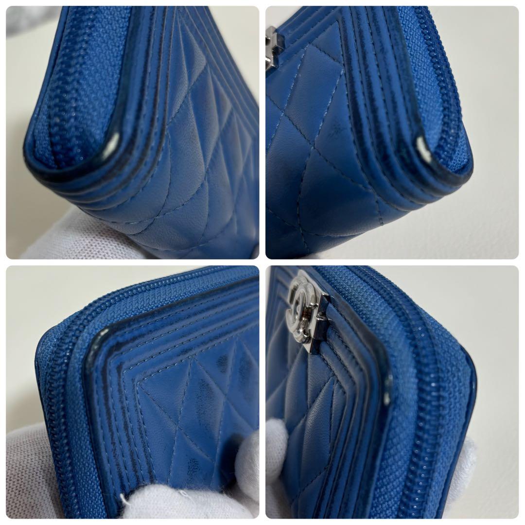 CHANEL ボーイシャネル ミディアム ウォレット ラウンドファスナー財布