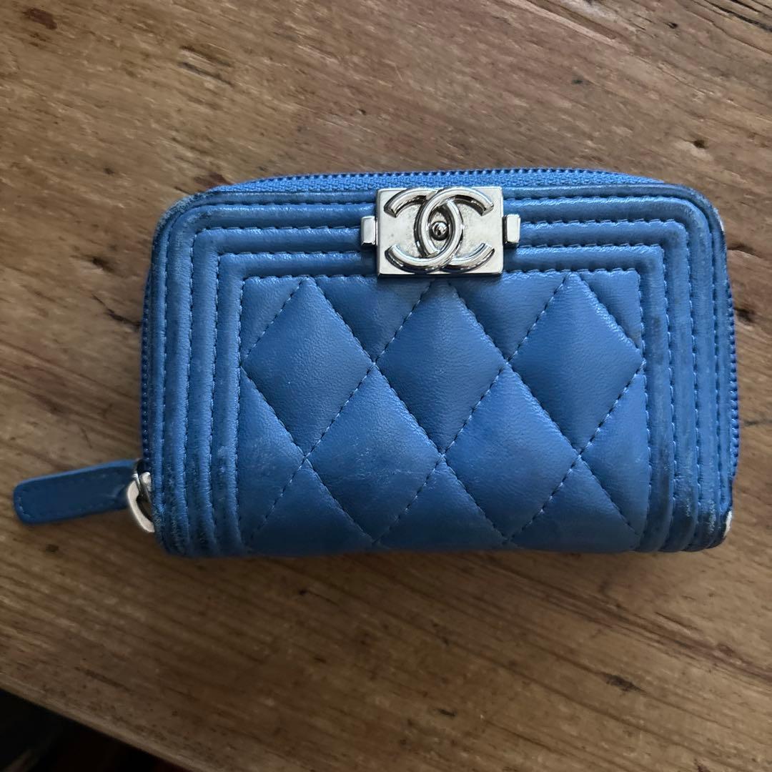 CHANEL ボーイシャネル ミディアム ウォレット ラウンドファスナー財布
