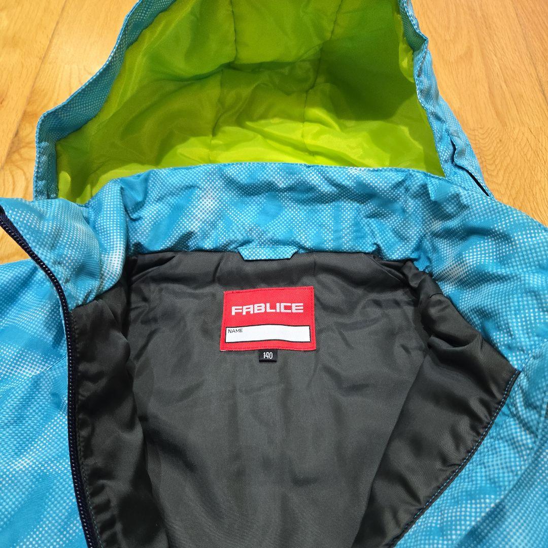 限定値下げ！140cm スキーウェア上下、ジュニアL手袋セット（青・緑・紺）