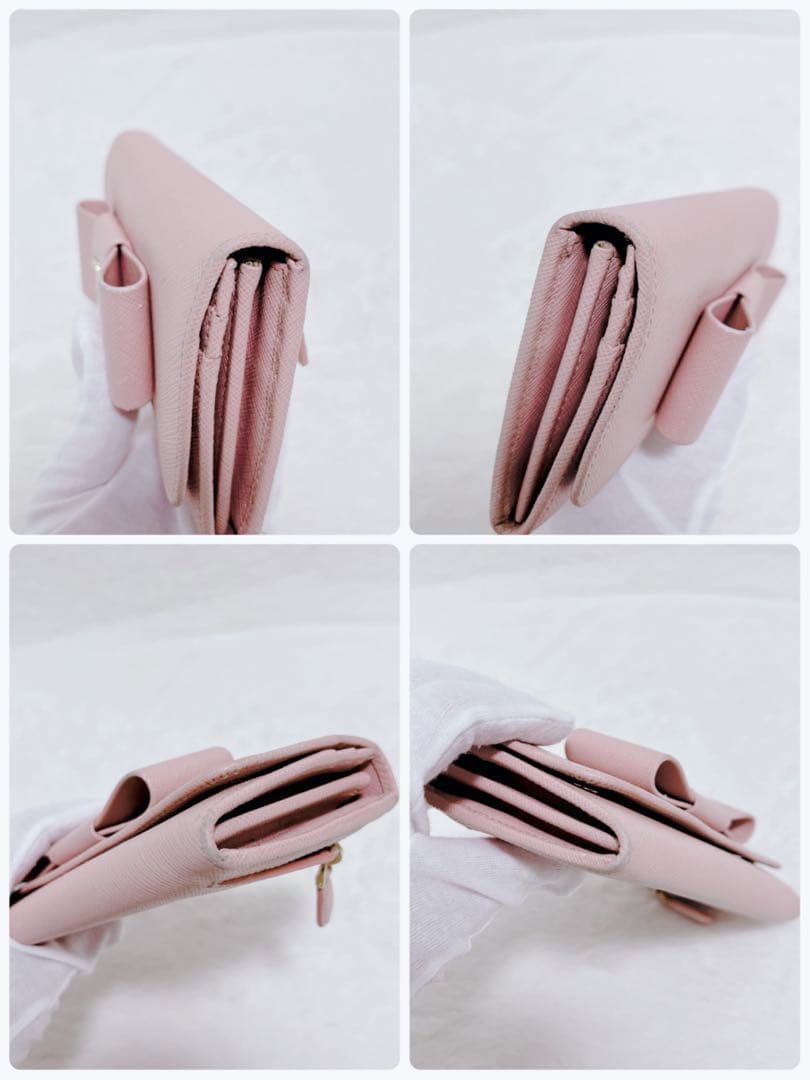 【箱付き✨美品】PRADA 長財布 フラップ サフィアーノ 長財布 ピンク