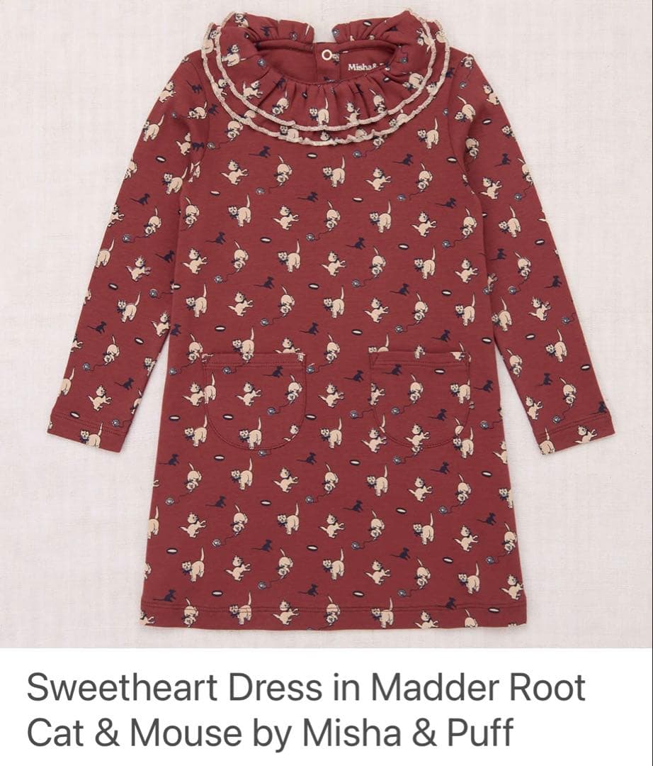 misha and puff ワンピース5y Madder Root Cat