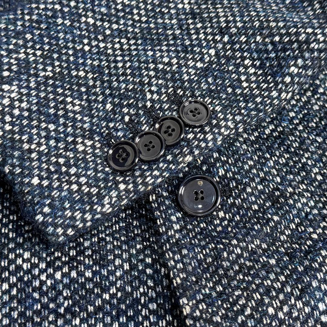 J6037 美品 タリアトーレ モンテカルロツイードジャケット ネイビー 46