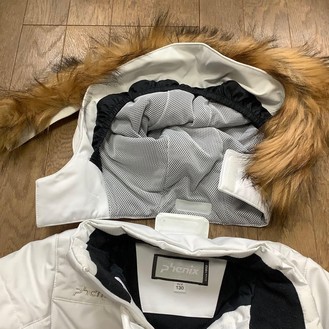 130 115~135 スキーウエア フェニックス 女の子 白 紺