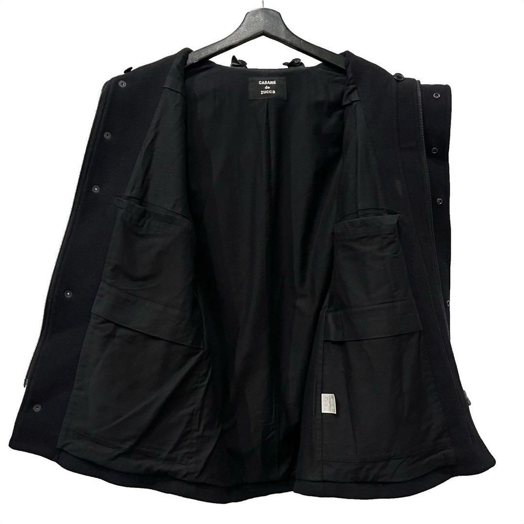 90s ZUCCA ウールスタンドカラーコート初期 名作 本人期