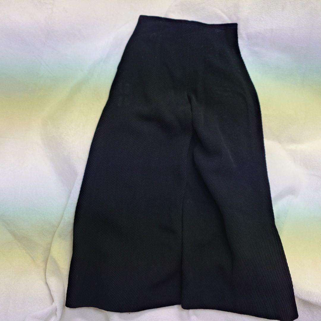 美品 セリーヌ CELINE ウール100% ワイドパンツ スカンツ 36 黒