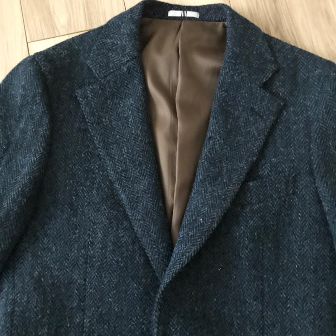 SUITSELECT HARRISTWEED テーラードジャケット ネイビー M
