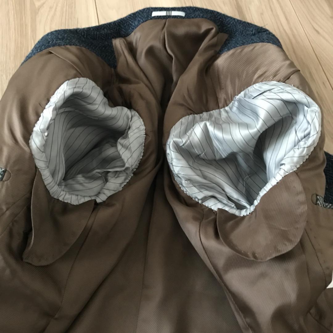 SUITSELECT HARRISTWEED テーラードジャケット ネイビー M