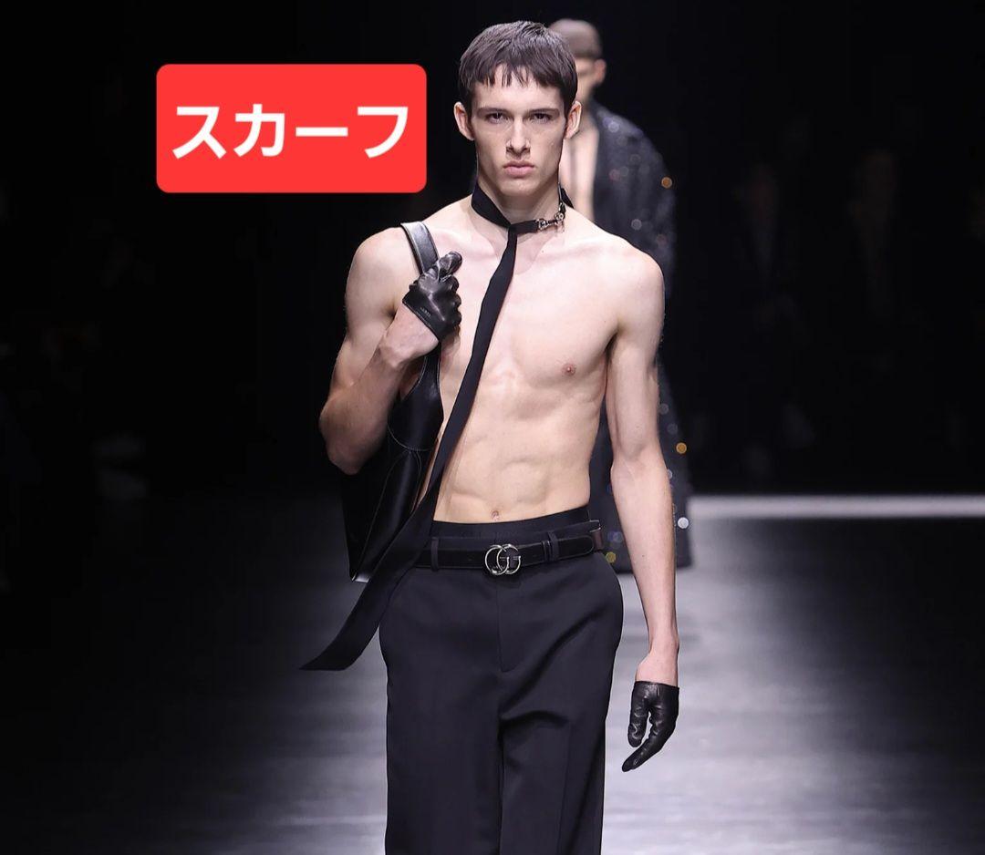 GUCCI 25aw シルクスカーフ チョーカー サバト期