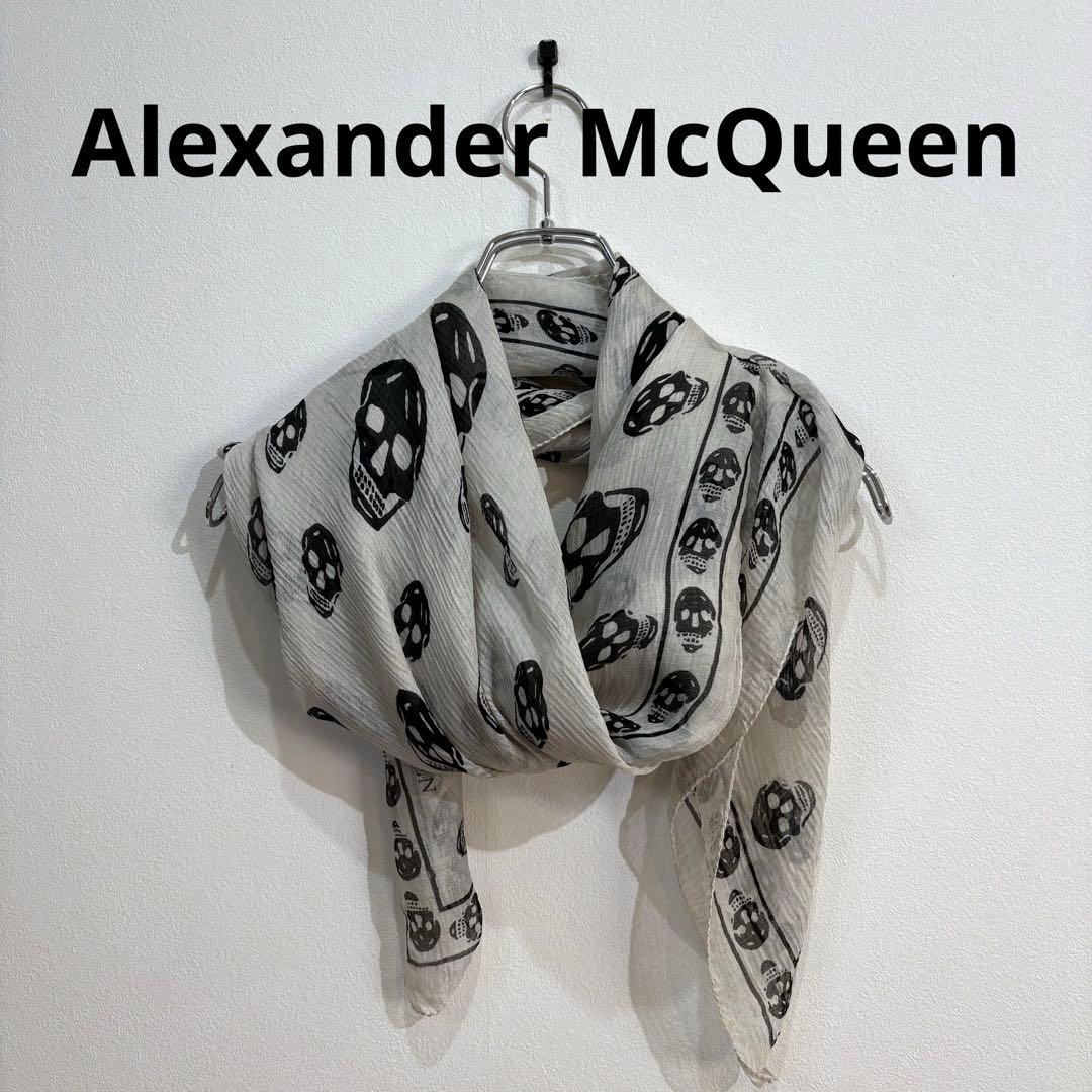 Alexander McQueen アレキサンダーマックイーン スカル スカーフ