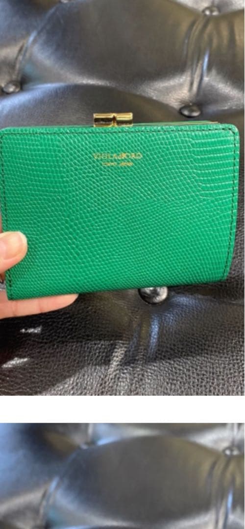 新品未使用ヴィオラドーロ 二つ折財布がま口PORTA ポルタVIOLAd'ORO