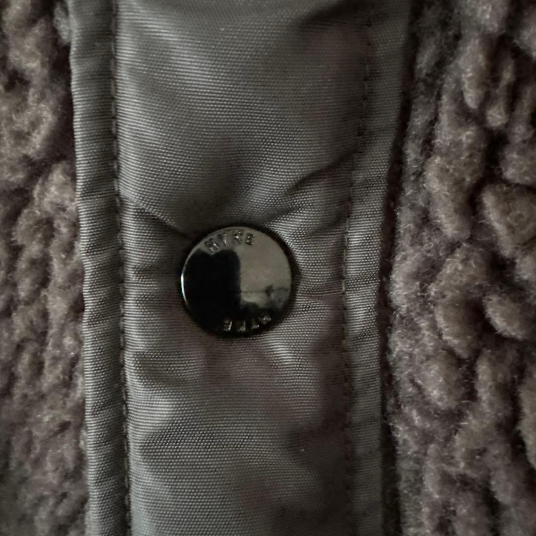 HYKE ハイク ボアコート カーキ サイズ2