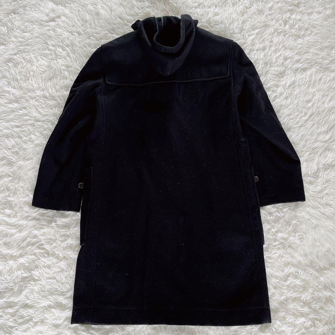 【MHL. 】ダッフルコート ウール メルトン生地 ブラック L サイズ