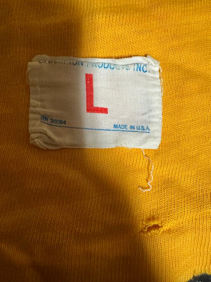 チャンピオン　バータグ　フットボールtシャツ 70s