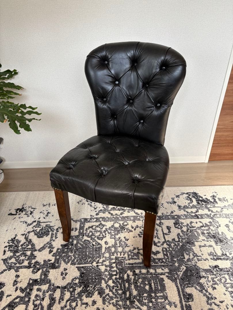 HALO チェスターチェアー レザー 英国家具 ヴィンテージ 定価82,500円