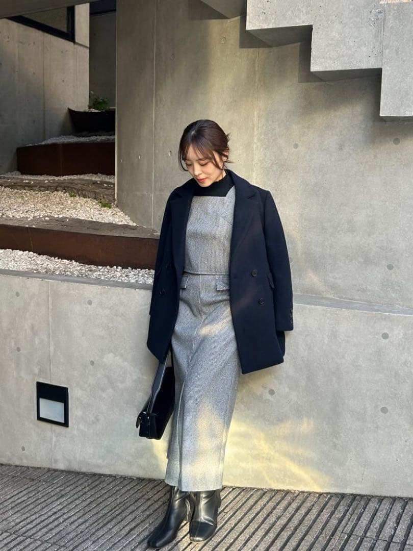 ルーニィ新品⭐️25年新作ジャコットウールジャケットコートsuper110‘s