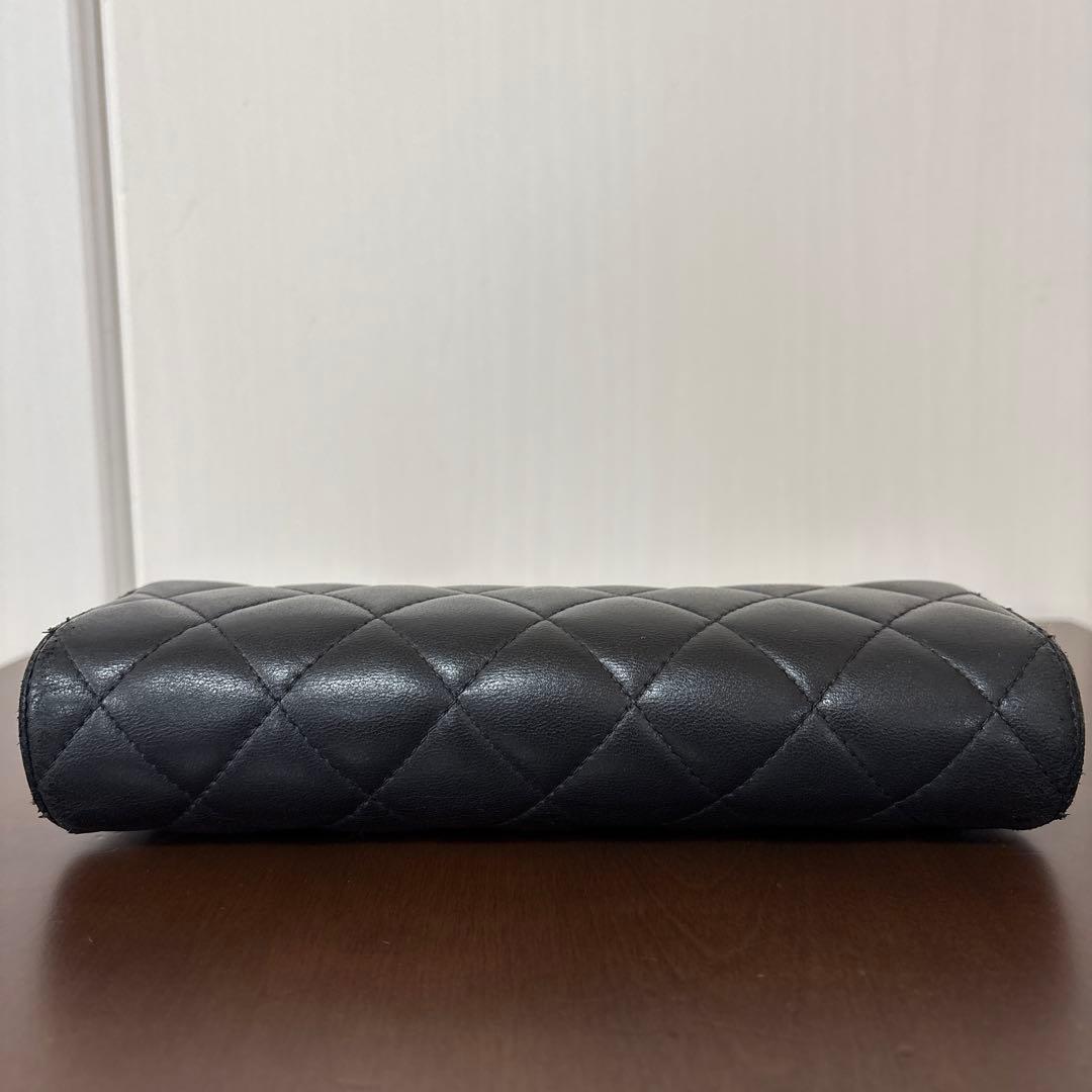 CHANEL マトラッセ ロングウォレット ラムスキン ゴールド 長財布