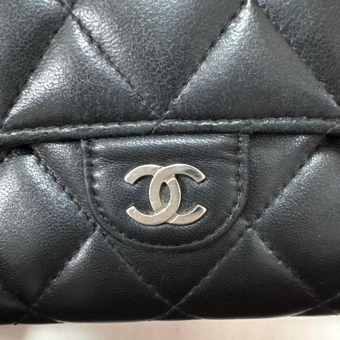 CHANEL マトラッセ ロングウォレット ラムスキン ゴールド 長財布