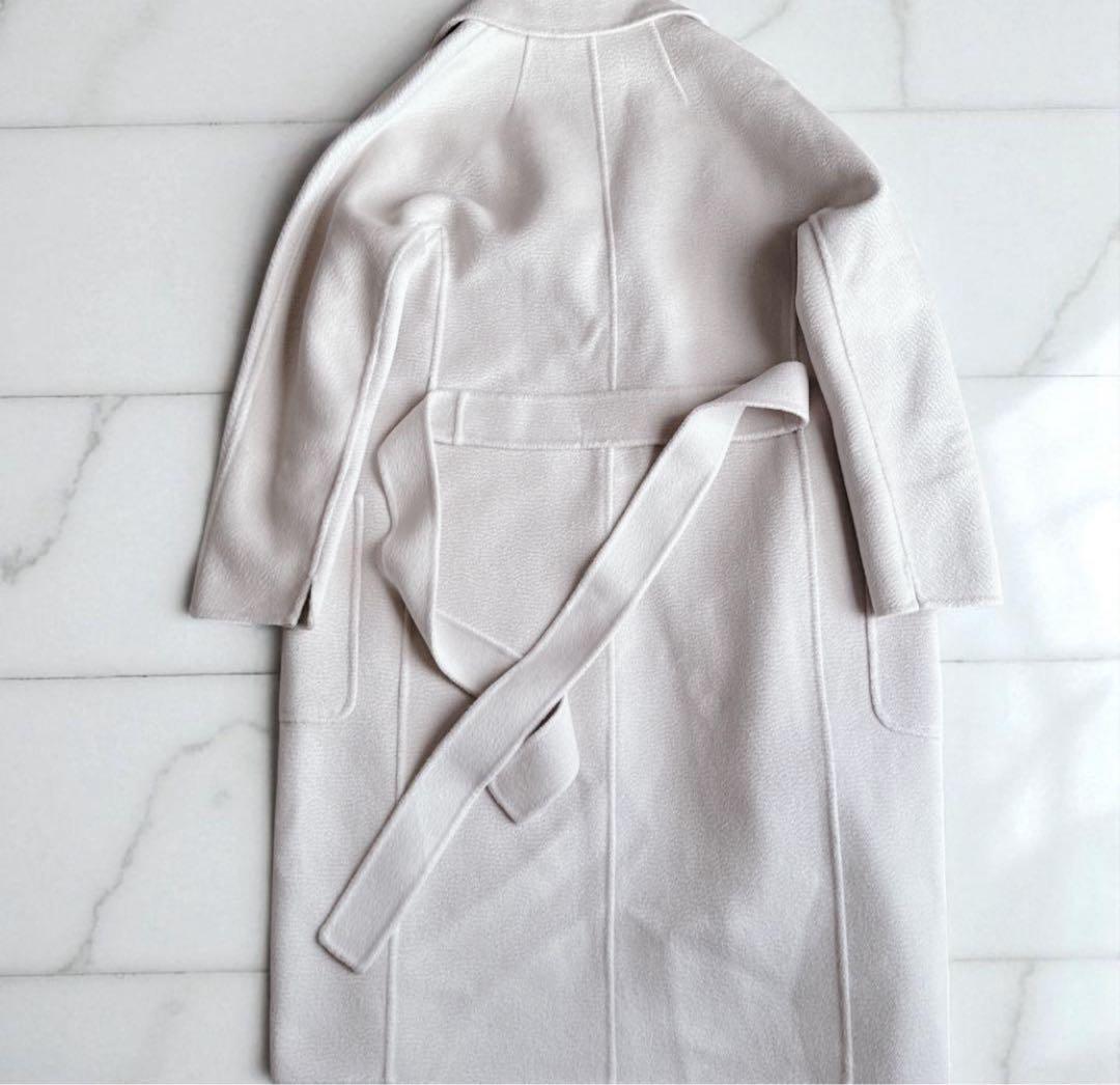 【カシミア30%】maxmara クチートアマーノ リバーコート カシミヤ34