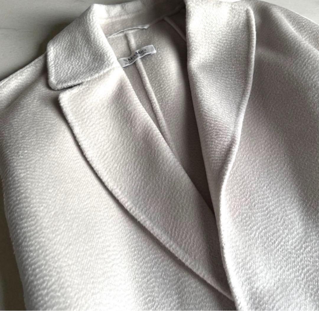 【カシミア30%】maxmara クチートアマーノ リバーコート カシミヤ34