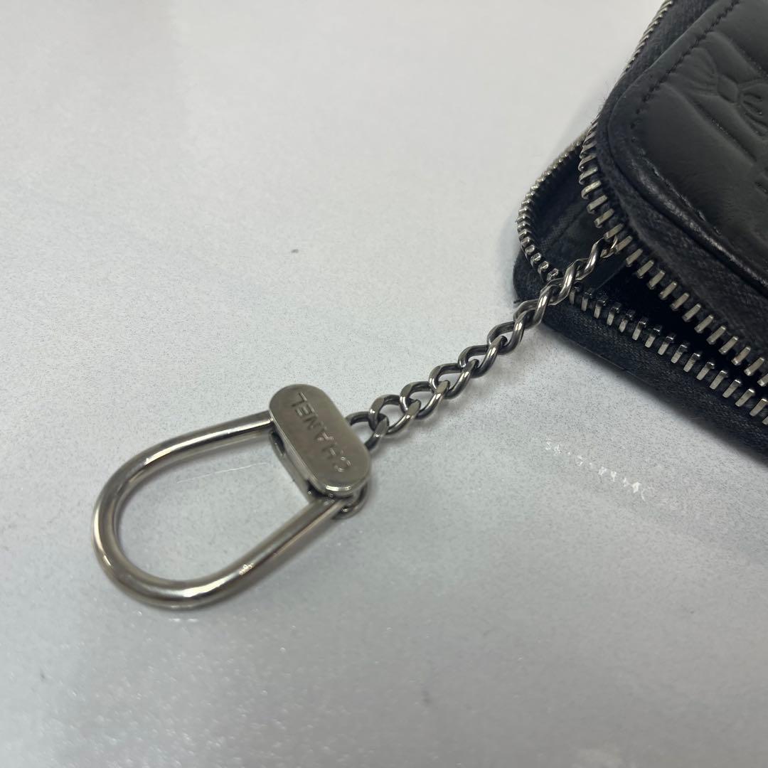 CHANEL シャネル 財布 ケース ブラック アイコンライン 美品
