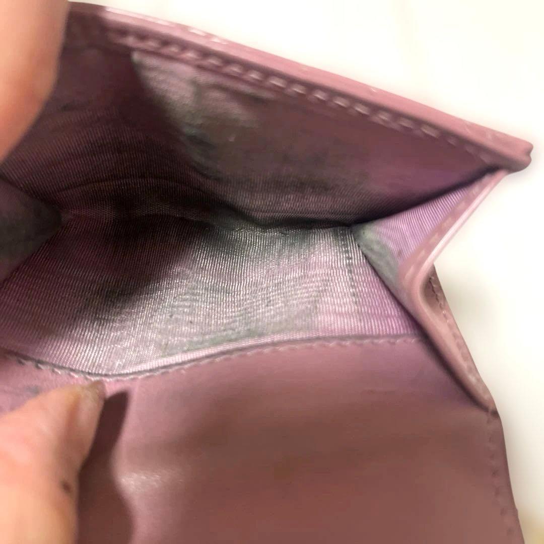 Dior ピンク 三つ折り財布
