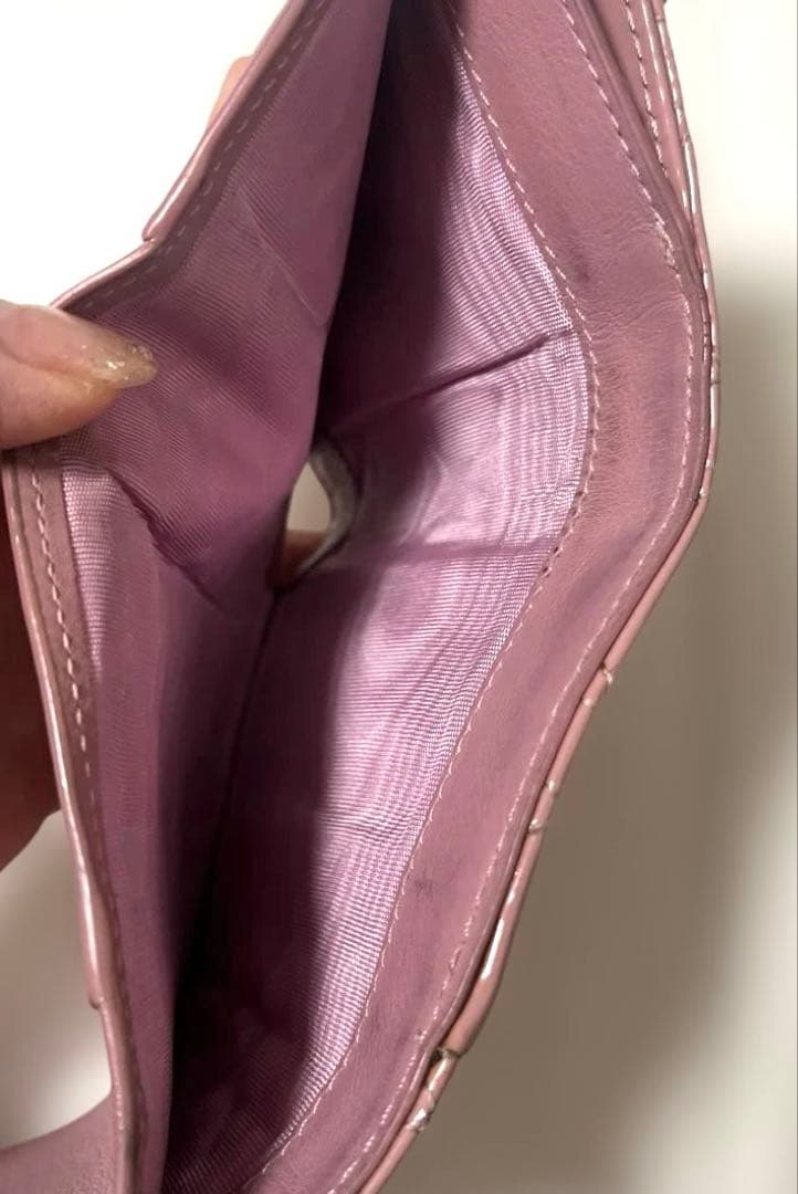 Dior ピンク 三つ折り財布