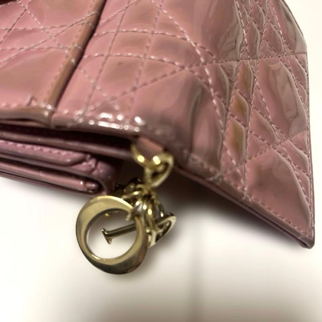Dior ピンク 三つ折り財布
