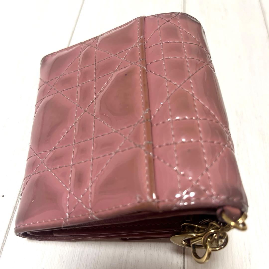 Dior ピンク 三つ折り財布
