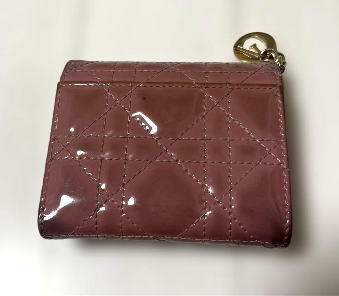 Dior ピンク 三つ折り財布