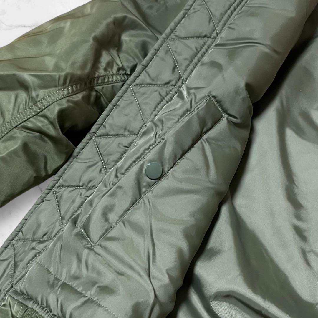 【美品】ALPHA INDUSTRIES フライトジャケットカーキMA-1￼ L