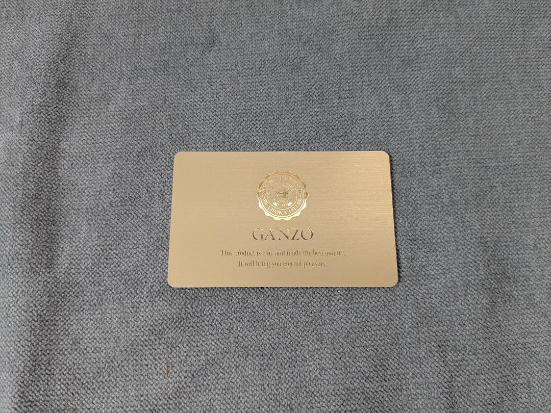 GANZO コードバン 二つ折り財布 小銭入れ付 美品 ダークブラウン