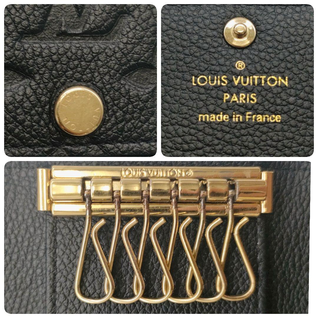 ルイヴィトン　6連キーケース　ミュルティクレ6　ノワール　ブラック　アンプラント