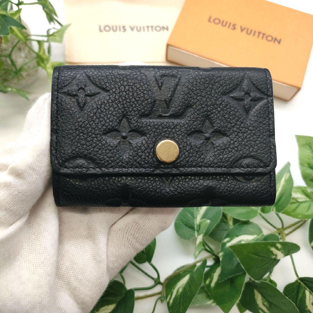 ルイヴィトン　6連キーケース　ミュルティクレ6　ノワール　ブラック　アンプラント