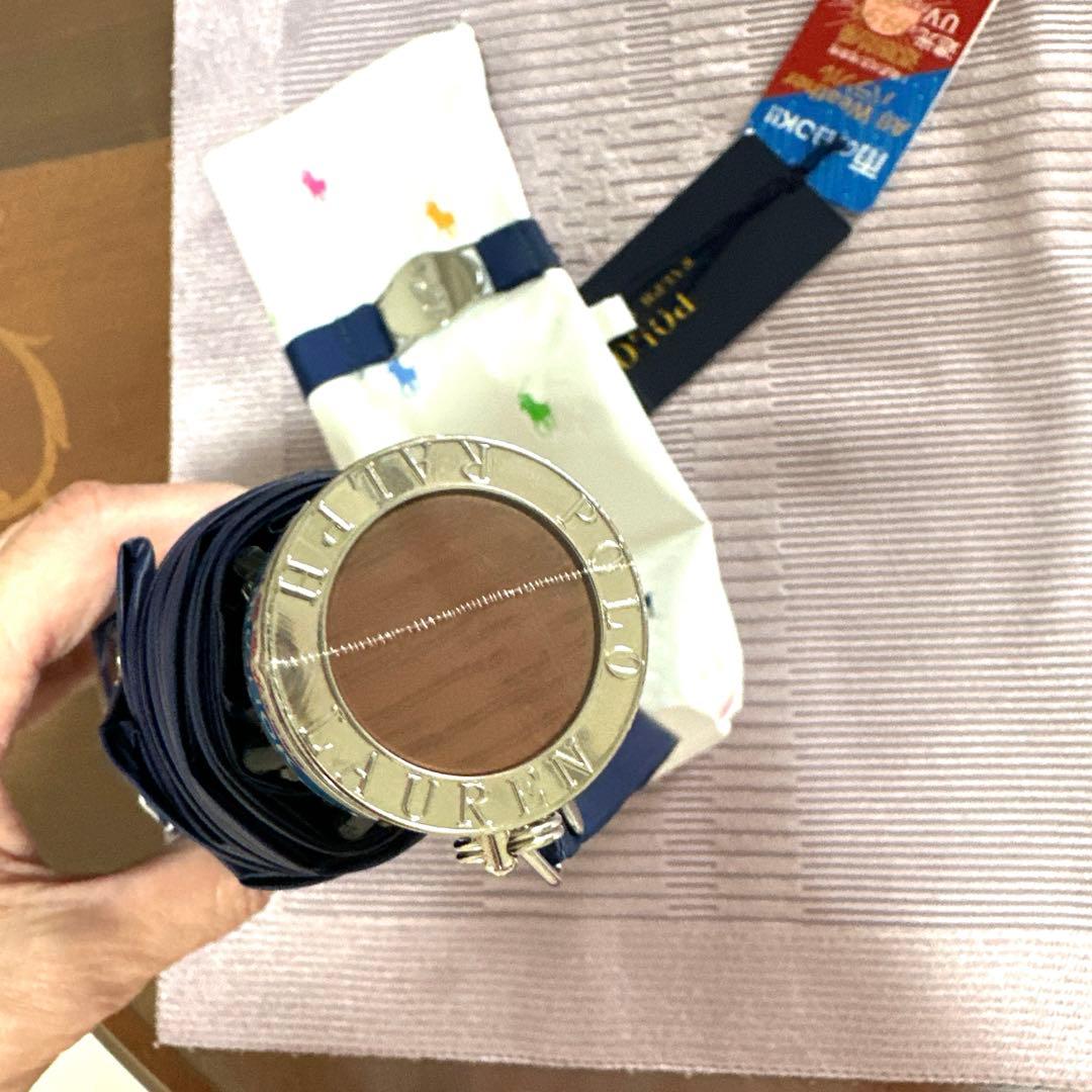 新品未使用タグ付　ポロラルフローレンお馬さんロゴマルチカラー晴雨兼用傘