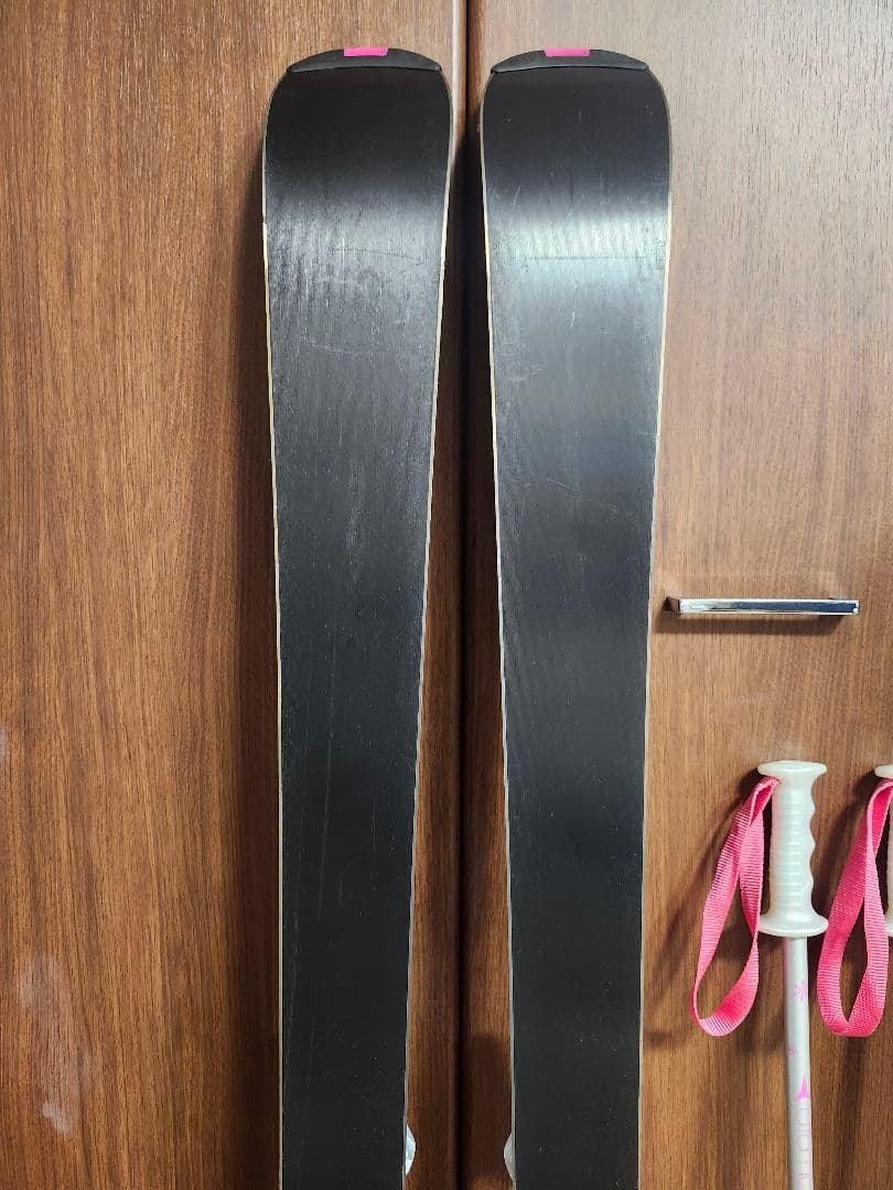 女の子 スキー板、ストック、ブーツセット　140㎝