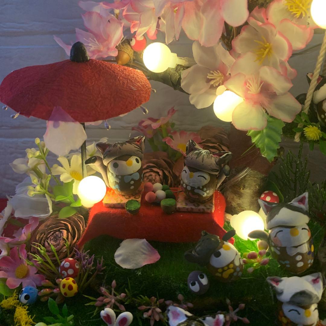 どんぐりアート♡桜満開BIGオブジェ♡