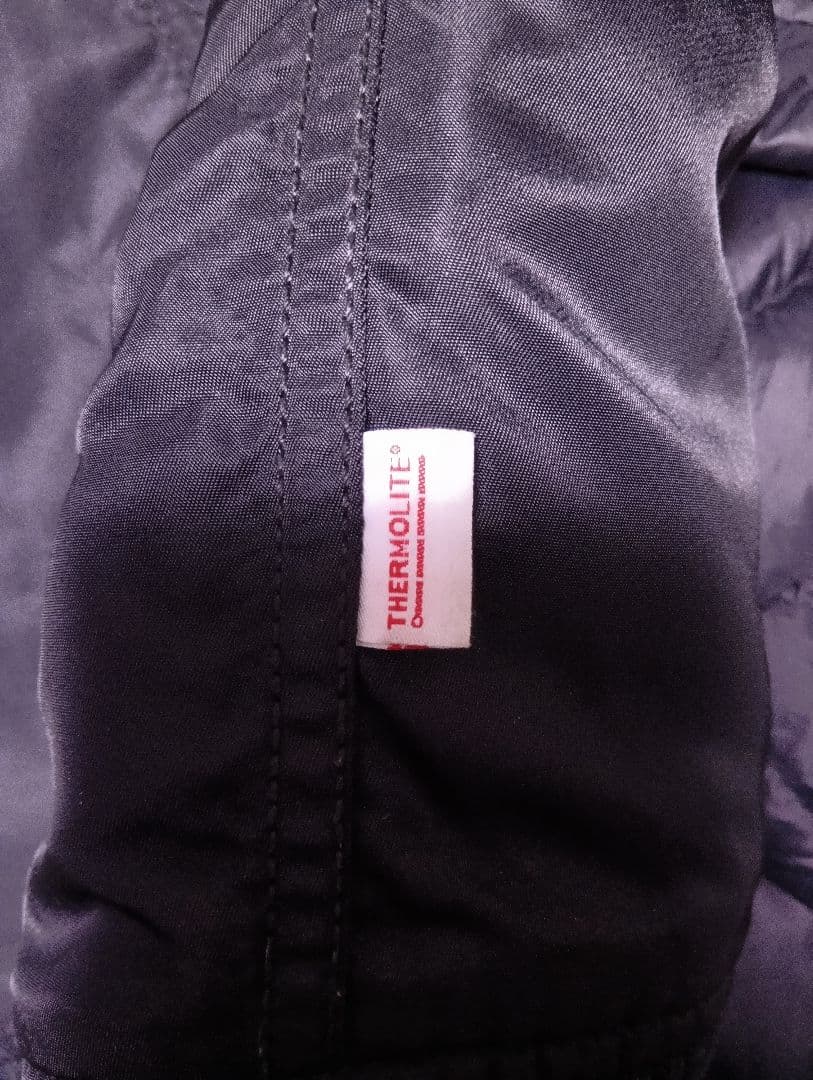 美品 アルファ インダストリーズ フーデッドリブジャケット ブラック サイズXL