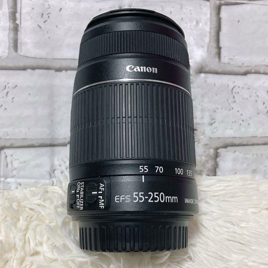 【極美品】 Canon EF-S 55-250mm F4-5.6 ISⅡ レンズ