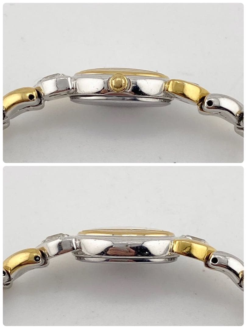 【稼働】SEIKO TISSE 石付き ブレスウォッチ 時計 レディース コンビ