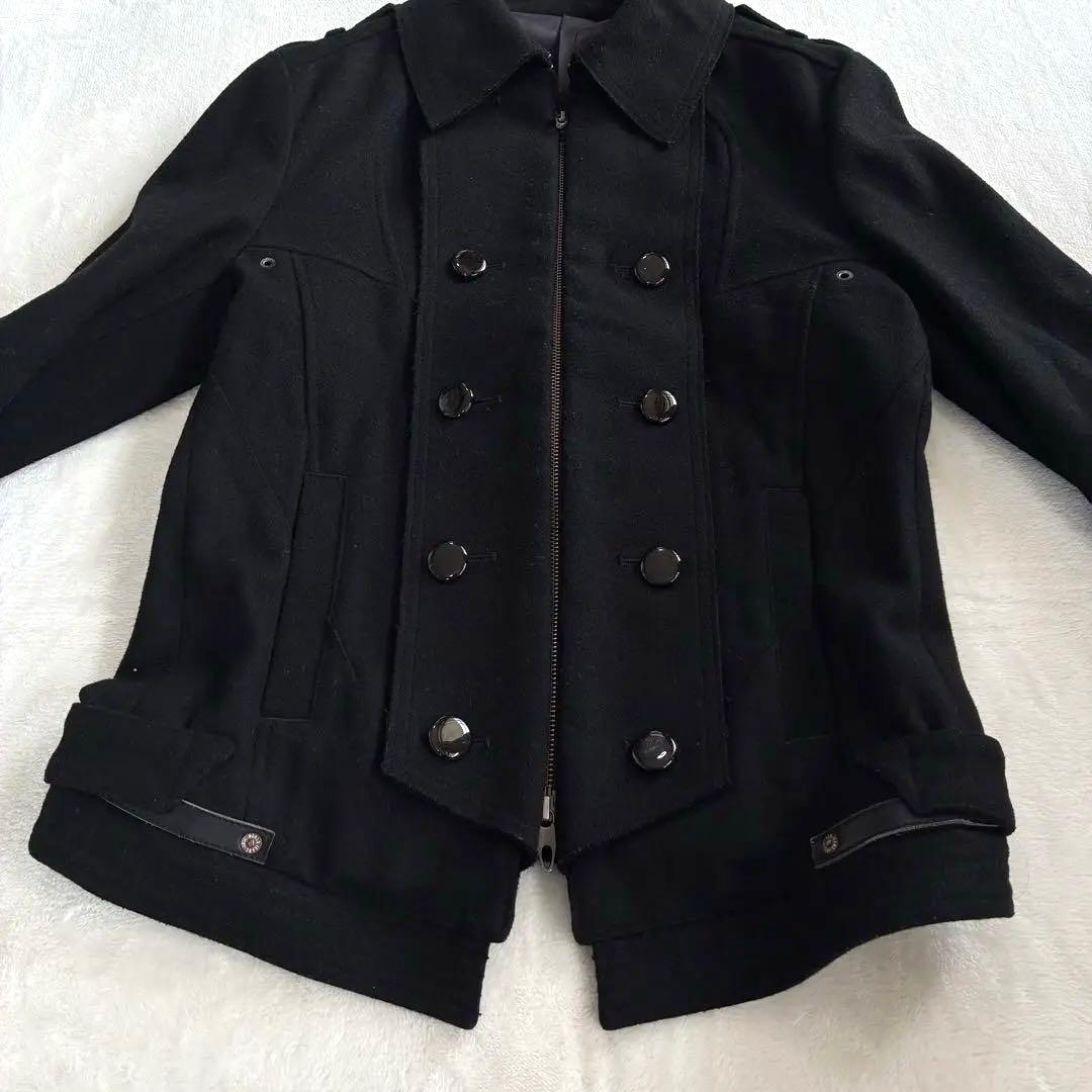 PPFM ピーピーエフエム ナポレオンジャケット S ウール 黒 Y2K 希少
