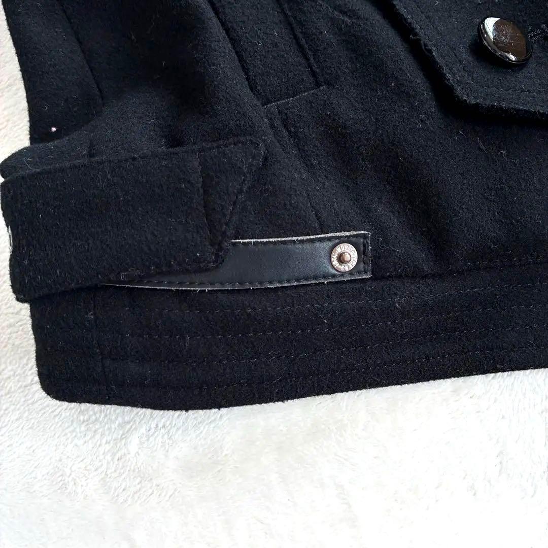 PPFM ピーピーエフエム ナポレオンジャケット S ウール 黒 Y2K 希少