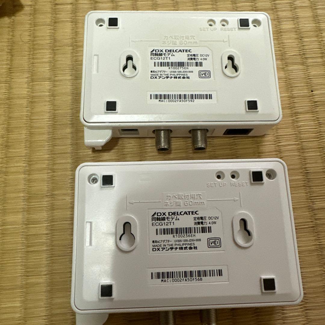 DXアンテナ DXデルカテック 高速同軸線モデム ECTG12T1