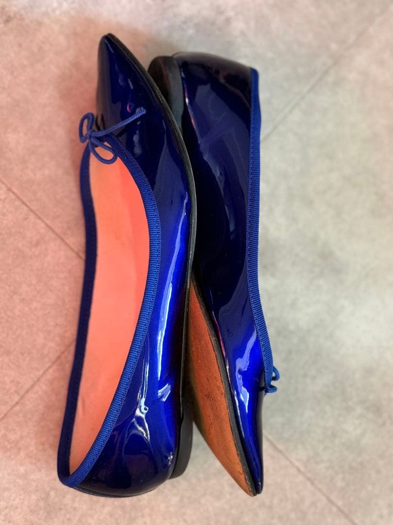 【美品】Repetto エナメル ポインテッドトゥ バレエシューズ