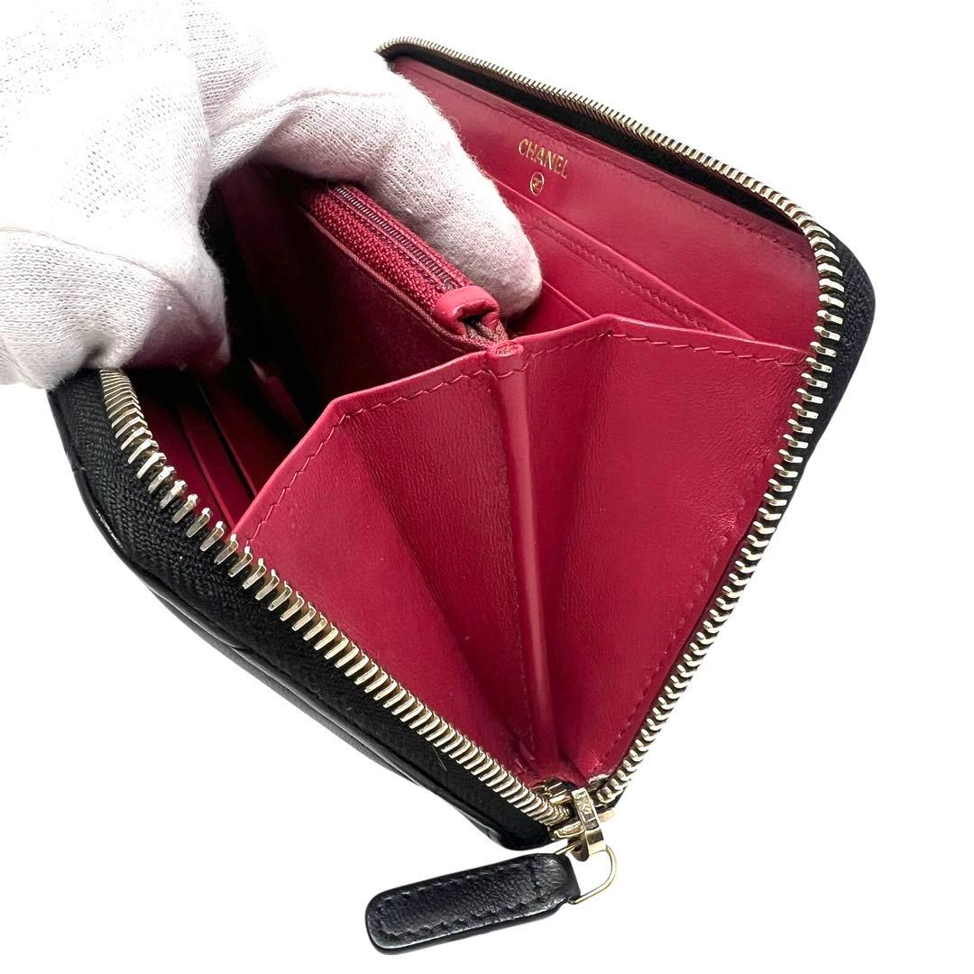 queenCHANEL シャネル 19 ディズヌフ ラウンドジップ長財布